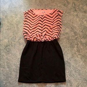 Fun black and pink party dress